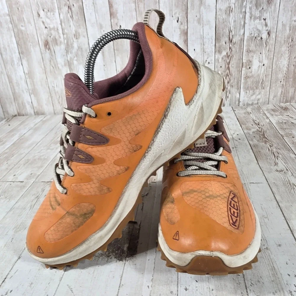 Keen NXIS Speed Waterproof Hiking Shoes Orange Burgundy Womens Size 8‎ 1028900